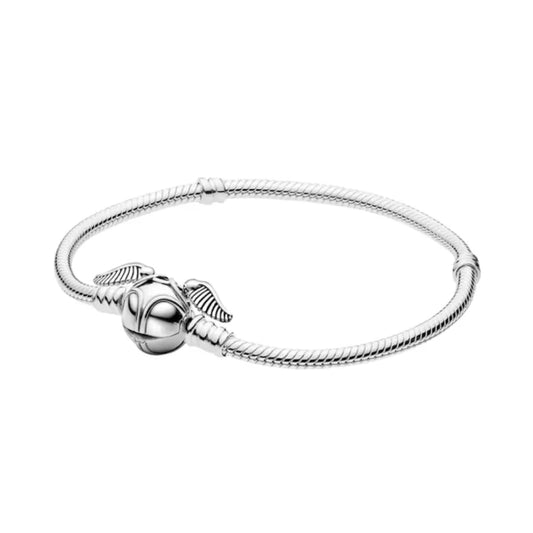 ΑσημI βραχιόλι με κούμπωμα Golden Snitch Harry Potter