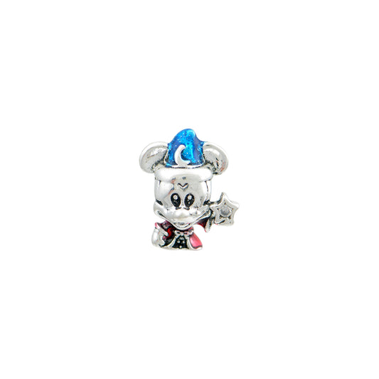 Ασημί charm με φιγούρα Sorcerer Mickey
