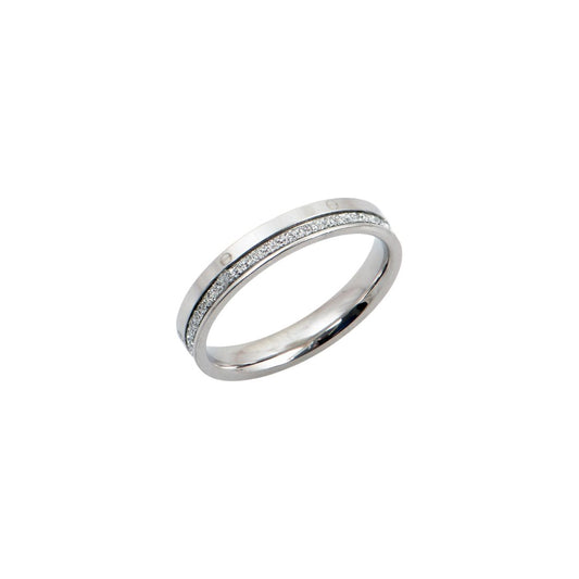 Ασημί δαχτυλίδι με στρας | silver ring with rhinestones.