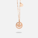 Ροζ Χρυσό Κολιέ με Κρεμαστό Smiley !