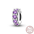 Charm Δαχτυλίδι με Μωβ Πέτρες Princess Cut – Αριστοκρατική Λάμψη | Sterling Silver 925