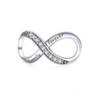 Charm ασημι απειρο με στρας – sterling silver 925