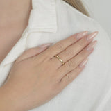 Χρυσό δαχτυλίδι με ζιρκόν | gold zircon ring, elegant jewelry.
