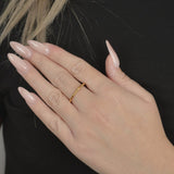 Χρυσό δαχτυλίδι bamboo σχέδιο | minimal gold bamboo ring.

