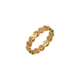 Χρυσό δαχτυλίδι γεωμετρικό σχέδιο. Minimal gold ring, geometric jewelry.
