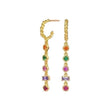 skoularikia xrysafi me polixromes petres sterling silver