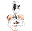 Charm Μίνι με φιογκάκι rose gold