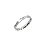 Ασημί δαχτυλίδι με χαραγμένες καρδιές | silver ring engraved hearts.

