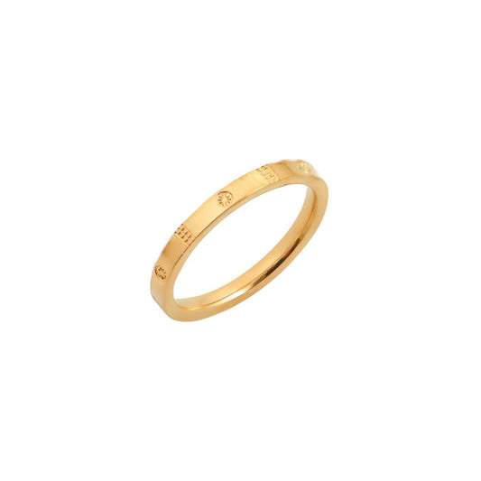 Χρυσό δαχτυλίδι με γεωμετρικά μοτίβα | gold geometric pattern ring.


