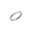 Ασημί δαχτυλίδι με σχέδιο διαμαντοκοπής | silver diamond cut ring.